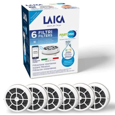Afbeelding van Laica Fast Disk waterfilter set van 6 filterpatronen