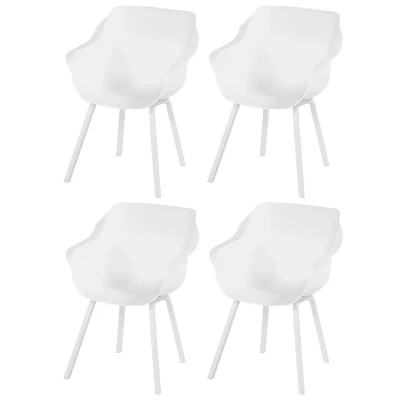 Afbeelding van Hartman Sophie Element dining armstoel wit 4 st.
