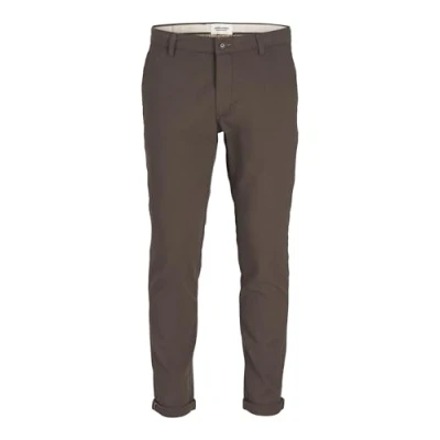 Afbeelding van Jack &amp; Jones Heren Chino Broek JPSTMARCO JJFURY slim Bruin 32W / 36L Volwassenen