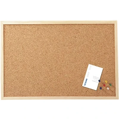 Afbeelding van Prikbord MAUL kurk 60x80cm onbewerkt houten frame