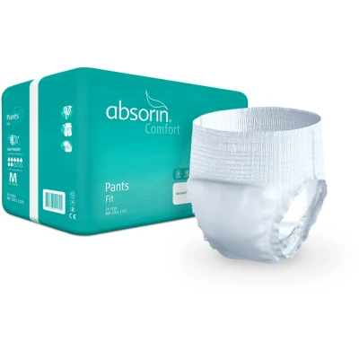 Afbeelding van Absorin Comfort Pants Fit Maat M Tot 120cm, 14 stuks