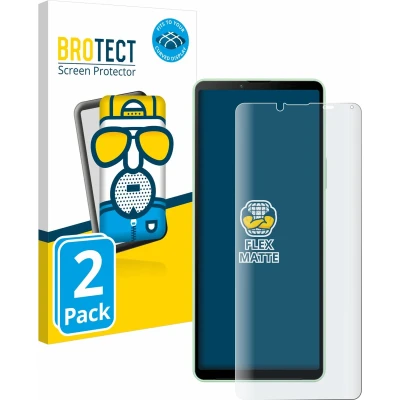 Afbeelding van BROTECT Screenprotector voor Sony Xperia 10 V Folie Beschermfolie matte volledig dekking (2 Stuks)