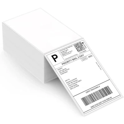Afbeelding van MUNBYN 500 stuks Thermisch Direct Verzendlabel, wit, Etiket 10 x 15 cm voor verzending en etikettering, Zelfklevende adresetiketten kras , water vuil stof vetbestendig