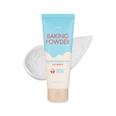 Afbeelding van Etude House Bakpoeder BB Deep Cleansing Foam, 160 ml, perfecte reiniging en peeling, verwijdert poriën dode huidcellen