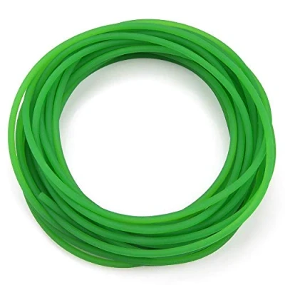 Afbeelding van PU ronde riem met ruw oppervlak aandrijfriem voor de aandrijving (groen) (4 mm * 10 m)
