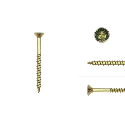 Afbeelding van Wovar Spaanplaatschroeven Geel Verzinkt 3.5 x 40 mm Torx 15 Doos 200 stuks
