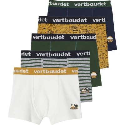 Afbeelding van Vertbaudet Set met 5 stretch boxers voor jongens