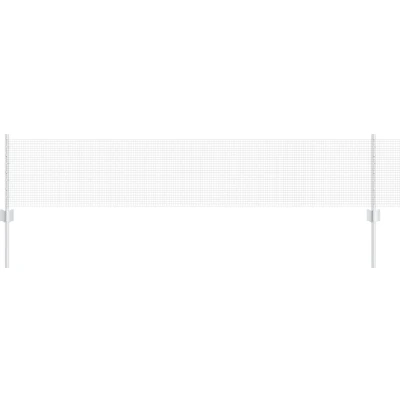 Afbeelding van vidaXL Gelaste Draadhek met 5 U Posts Zilver 0.4x10 m Staal
