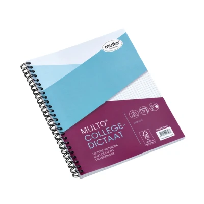 Afbeelding van Collegeblok Multo A5 ruit 5x5mm 17 gaats 160 pagina&#039;s 80gr wit