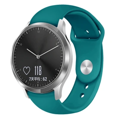 Afbeelding van Garmin Venu 3s / Vivoactive 4s 2s Vivomove Forerunner 255s Sportbandje Maat: Large Dennengroen