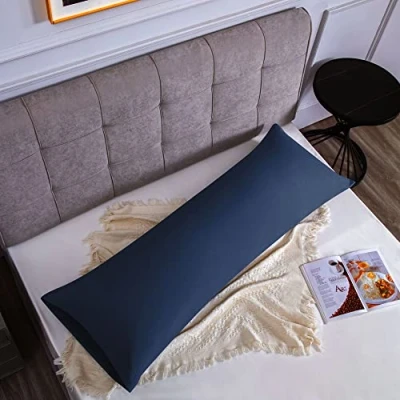 Afbeelding van Kussenslopen Voor Tweepersoonsbed 50 x 135 cm, In Microvezel Met Envelopsluiting Blauw