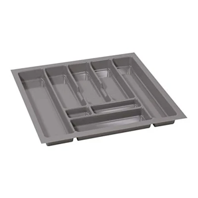 Afbeelding van ALUSFERA Bestekbak voor laden van 60 cm, praktisch opbergsysteem laden, ladeverdeler, lade organizer, 530 x 490 mm, zilver