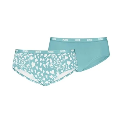 Afbeelding van PUMA Dames bedrukte hipster, mint, S (2 stuks), munt,