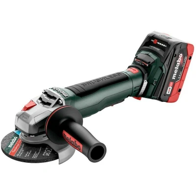 Afbeelding van Metabo WPB 18 LT BL 11 125 Quick 18V Li ion Accu Haakse Slijper Set (2x LiHD 5.5Ah) In MetaBox