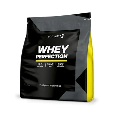 Afbeelding van Body &amp; Fit Whey Perfection Proteine Poeder / Protein Eiwitpoeder 2268 gram (81 shakes) Stroopwafel