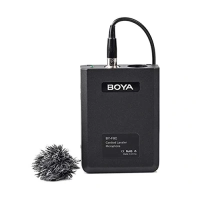 Afbeelding van Boya Cardioide Lavalier Microfoon BY F8C voor Video of Instrumenten