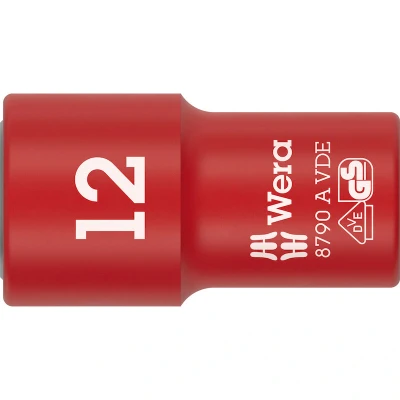 Afbeelding van Wera 05005930001 8790 B VDE Zyklop Dop Geïsoleerd 1/4&quot; 12 Mm