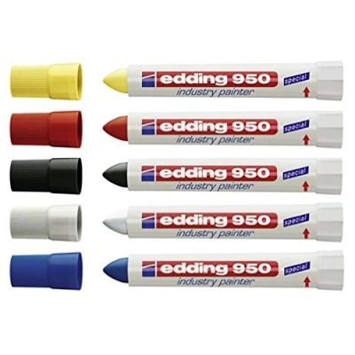 Afbeelding van Edding Speciale marker 950 Industry Painter, 10 mm, afzonderlijk en in verschillende hoeveelheden, kleuren gesorteerde naar keuze (5, alle 5 kleuren)