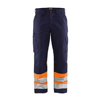 Afbeelding van Blaklader Werkbroek High Vis 1564 1811 Marineblauw/Oranje D128