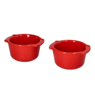 Afbeelding van Peugeot Appolia Set Van 2 Ovenschalen 0,20 L Rood Keramiek