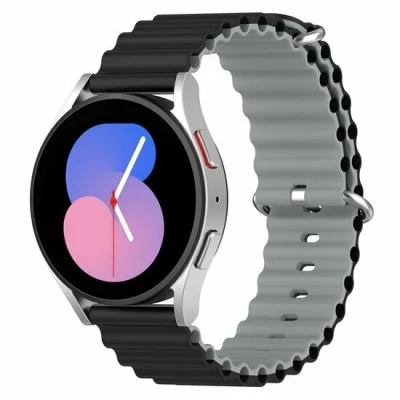 Afbeelding van Garmin Venu 2 &amp; 3 Ocean Style bandje Zwart / grijs