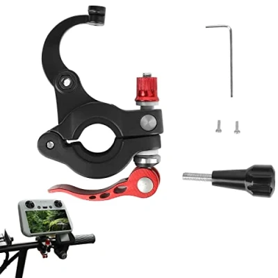Afbeelding van MotuTech Fietsstandaard Metalen Afstandsbediening voor DJI RC Mini 3 / Pro Bevestiging CNC Aluminium Verstelbare Hoek Houder Action Camera GoPro Hero 10 9 8 7 6 5 4 Insta360