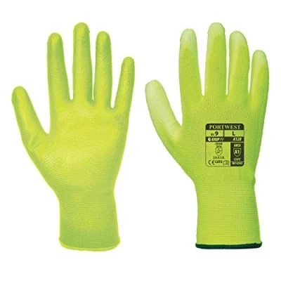 Afbeelding van Portwest A120 ademende PU palmhandschoen, geel, XX large