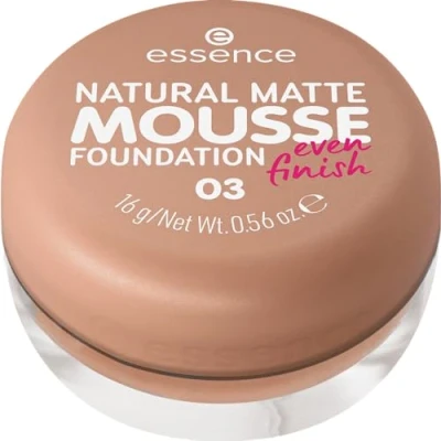 Afbeelding van Essence Natural Matte Mousse Foundation 03 16 gr