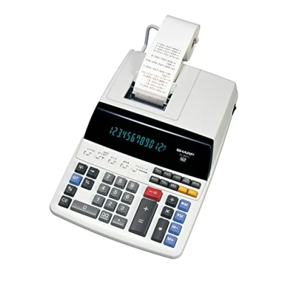 Afbeelding van Sharp EL 2607V Bureaurekenmachine met printer Wit Aantal displayposities: 12 werkt op het lichtnet (b x h d) 222 78 327 mm