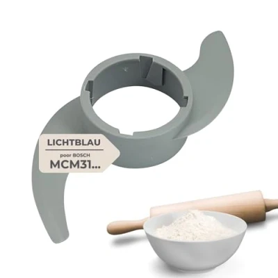 Afbeelding van Lichtblau Kneedhaak 2646, grijs, voor Bosch keukenmachine, vervangende deeghaak geschikt MCM3100W, MCM3110W en MCM3200, kunststof deeghaken keukenmachines, reserveonderdeel
