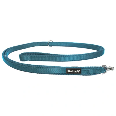 Afbeelding van Petlando Trainingslijn Mesh Petrol Hondenriem 230x1.5 cm