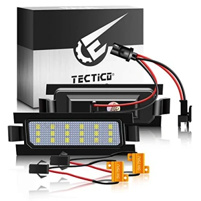 Afbeelding van TECTICO LED Kentekenplaatverlichting Canbus SMD 6000K Xenon Wit Auto Kentekenplaat Nummerplaat Licht Compatibel met Hyundai I30 CW GD 5D Elantra GT Pro Ceed 2, 2 Stuks