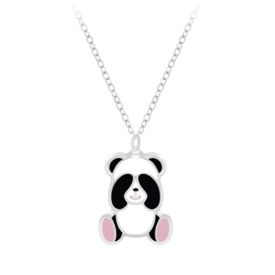 Afbeelding van ketting kinderen Zilveren met hanger, panda