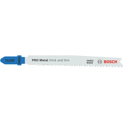 Afbeelding van Bosch Decoupeerzaagblad metaal T123 X blister van 25 bladen