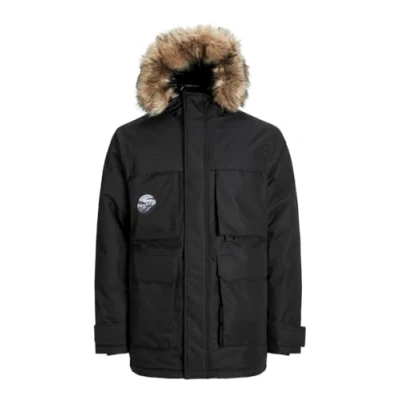 Afbeelding van JACK&amp;JONES PLUS Heren Jjstar Jacket Pls Parka, zwart, 3XL