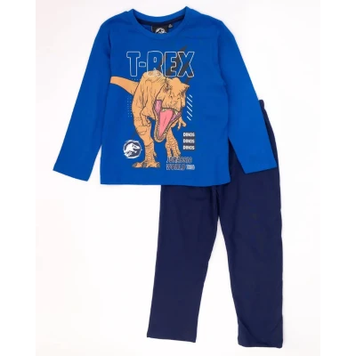 Afbeelding van Jurassic World Dino Pyjama Blauw T Rex. Maat 110 cm / 5 jaar