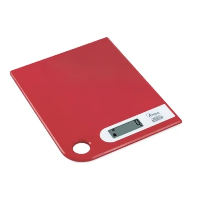 Afbeelding van Ardes AR1PA1/R RAL Digitale keukenweegschaal, moderne stijl met gat om op te hangen, max. gewicht 5 kg, rood, staal