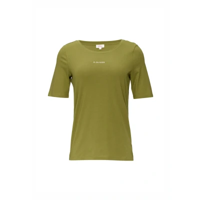 Afbeelding van s.Oliver MIT LOGO Tshirt basic, Dames, Maat: 44, Guacamole