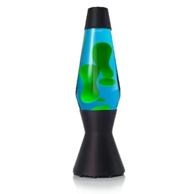 Afbeelding van Mathmos Mat Zwarte Astro Lavalamp Blauw/Groen