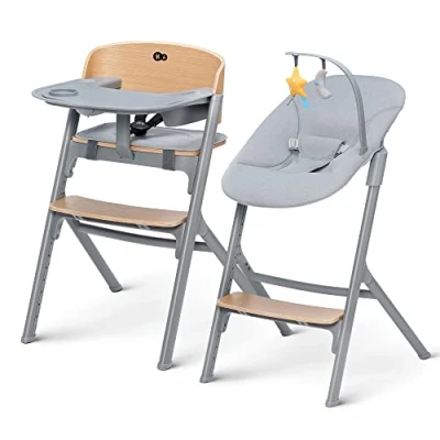 Afbeelding van Kinderkraft Livy Oak 4 in 1 Meegroeistoel Incl. Calmee Wipstoeltje KHLICA00WOD0000