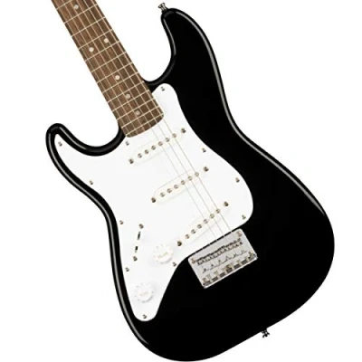 Afbeelding van Squier Mini Strat V2 Lefthand Black ST Style elektrische gitaar