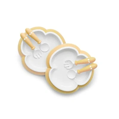 Afbeelding van BabyBjörn Babyservies 3 delig 2 sets Pastelroze