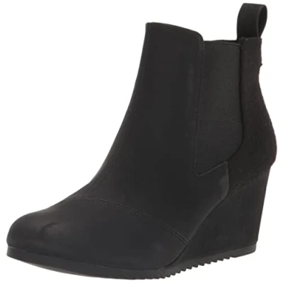 Afbeelding van TOMS Dames Bailey enkellaars, zwart, 41 EU, EU