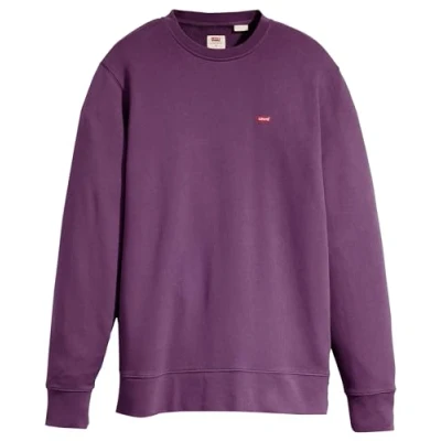Afbeelding van Levi&#039;s heren New Original sweater met logo in de kleur Paars, maat: XS