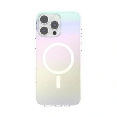 Afbeelding van PopSockets iPhone 16 Pro Max hoesje compatibel met MagSafe, telefoonhoesje voor Max, draadloos opladen, alleen Shimmer