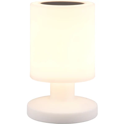Afbeelding van REALITY SILVA Tafellamp Wit incl. 1x SMD 0,1W Oplaadbaar Dimmbaar Solar Zonne energie Buitenverlichting IP44