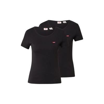 Afbeelding van Levi&#039;s TEE 2 PACK Tshirt basic, Dames, Maat: Large, Mineral black/mineral black