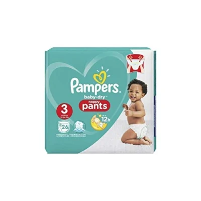 Afbeelding van Pampers Baby Dry Pants Luierbroekjes Maat 3 (6 11 kg) 26 stuks