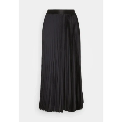 Afbeelding van YAS Yasceline MIDI Skirt Plooirok, Dames, Maat: Small, Black