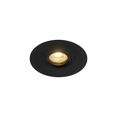 Afbeelding van QAZQA Moderne inbouwspot zwart 12 cm Buco